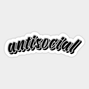 antisocial Sticker